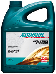 �������� ����� Addinol Mega Power MV 0538 C4 5W-30 5�. ������ � ����������� ������� | ������� 4014766241245